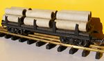 PMP a bogies transport de tuyaux
